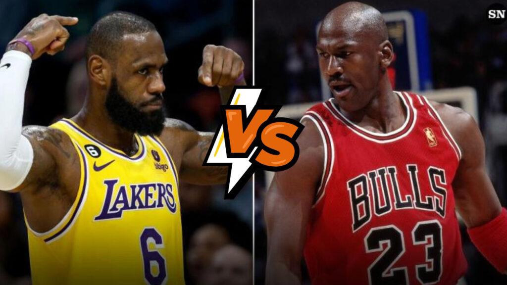 Space Jam Showdown LeBron James vs. Michael Jordan